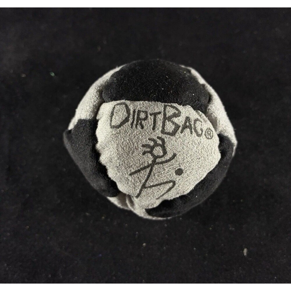 Dirtbag Classic 8 Panel Hacky Sack Authentic World Footbag Black And White